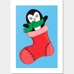 Penguin Warming Up to the Cold Posters and Art